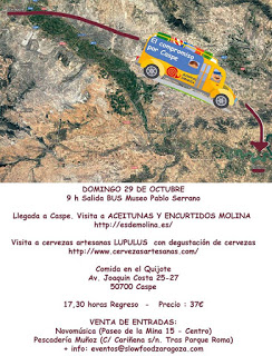 CASPE. Excursión de Slow Food (domingo, 29)