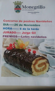 MONEGRILLO. Concurso de postres navideños (domingo, 26)