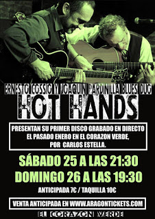 Concierto de Hot Hands (sábado, 25, y domingo, 26)