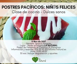 Taller de cocina de postres en LA NATURAL (sábado, 11)