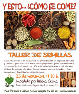 Taller de cocina ‘Y esto… ¿cómo se come?’  en LA NATURAL (sábado, 25)