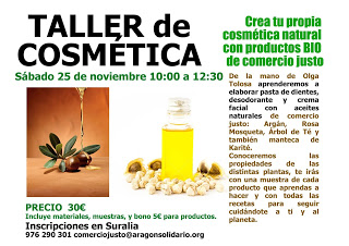 Taller de cosmética natural (sábado, 25)