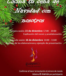 SAHÚN. Taller de cocina para Navidad en Guayente (viernes, 15, y sábado, 16)