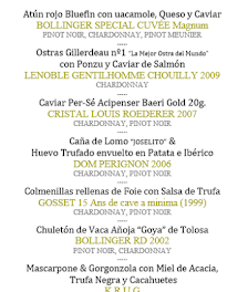 Cena cata maridaje en LOS CABEZUDOS. Los mejores champagnes del mundo (miércoles, 20)