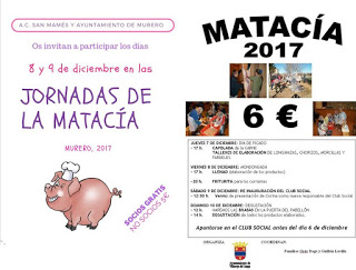 MURERO Y VILLAROYA DEL CAMPO. Jornadas de la matacía (viernes, 8, y sábado, 9)