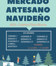 JACA. Mercado artesano navideño (fines de semana de diciembre)