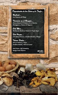 Menú degustación de setas y trufa (diciembre)