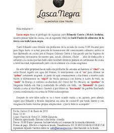 Taller de cocina Sushi fusión con trufa (jueves, 25)