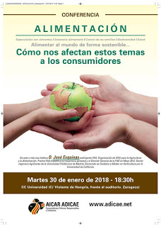 Conferencia ‘Alimentar al mundo de forma sostenible’ (martes, 30)