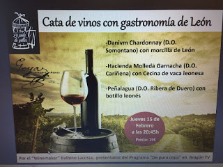 Cata de vinos con gastronomía de León (jueves, 15)