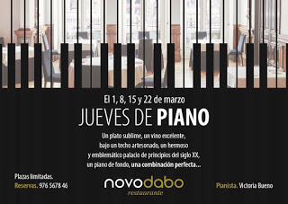 Cena con piano (jueves, 1, 8, 15 y 22)