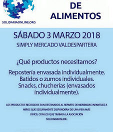 Recogida de alimentos (sábado, 3)