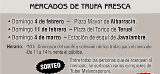 TERUEL. Mercado de trufa fresca (domingo, 11)