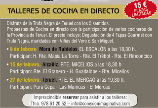 TERUEL. Taller de cocina con trufa (martes, 27)