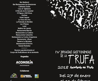 JACETANIA. IV Jornadas gastronómicas de la trufa (hasta el 11 de febrero)