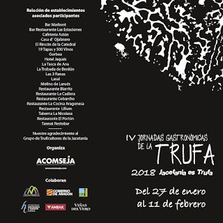 JACETANIA. IV Jornadas gastronómicas de la trufa (hasta el 11 de febrero)