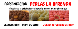 Presentación y degustación de perlas de chocolate (jueves, 8)