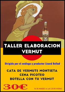 Taller de elaboración de vermut con cata y picoteo en CASTROBAR (viernes, 16)