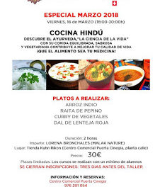 Curso de cocina hindú (viernes, 16)