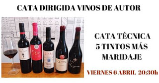 Cata de vinos de autor (viernes, 6)