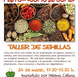 Taller de cocina sobre semillas  en LA NATURAL (sábado, 24)