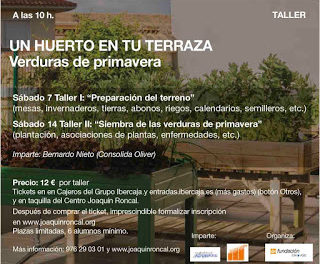 Taller “Un huerto en tu terraza” (sábado 14)