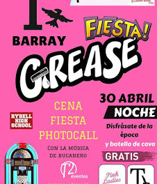 Fiesta Grease con cena (lunes, 30)