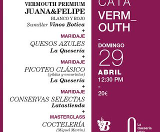 Degustación de vermu y quesos azules (domingo, 29)