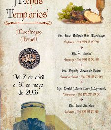 MAESTRAZGO. Menús templarios (hasta 31 de mayo)