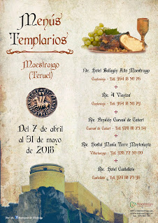 MAESTRAZGO. Menús templarios (hasta 31 de mayo)