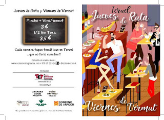 TERUEL. Jueves de Ruta y Viernes de Vermut (hasta el verano)