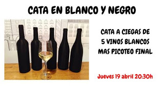 Cata a ciegas de vinos blancos (jueves, 19)