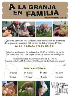 A la granja en familia (sábado, 21)