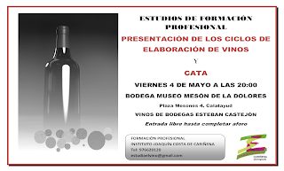 CALATAYUD. Presentación de ciclos de vino y cata (viernes, 4)