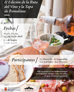 REMOLINOS. II Ruta del Vino y la Tapa (del 20 de abril al 1 de mayo)