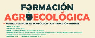 HUESCA. Talleres de manejo de huerta ecológica con tracción animal  (sábado, 19)