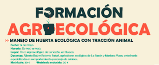 HUESCA. Talleres de manejo de huerta ecológica con tracción animal (sábado, 19)