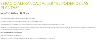 Taller El poder de las plantas (sábado, 19)