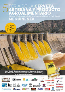 MEQUINENZA. V Feria de la Cerveza Artesana y Producto Agroalimentario de Mequinenza (sábado, 26)