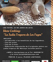 LOS FAYOS. Show cooking “La judía trapera de Los Fayos” (sábado, 23)