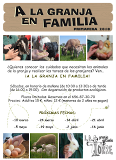 A la granja en familia (sábado, 16)