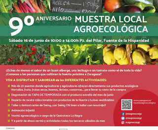 IX Aniversario del Mercado agroecológico con gastroneta (sábado, 16)