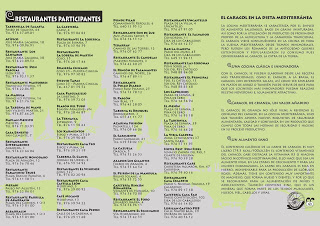 ZARAGOZA Y PROVINCIA. IV Jornadas caracoleras (del 15 al 30 de junio)