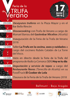 BELMONTE DE SAN JOSÉ. Feria de la trufa de verano (domingo, 17)