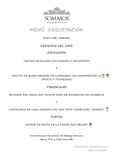 BARBASTRO. Menú degustación en RESTAURANTE SOMMOS, por 30 euros (hasta finales de septiembre)