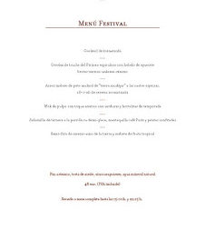 Menú festival en ARAGONIA PALAFOX, por 48 euros (hasta finales de verano)