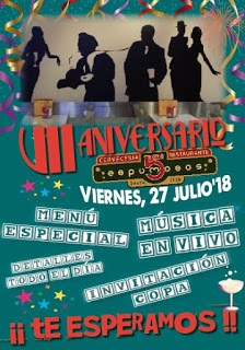 Fiesta aniversario (viernes, 27)