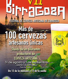 BIRRAGOZA, festival de la cerveza artesana en Zaragoza (viernes y sábado, 31 de agosto y 1 de septiembre)