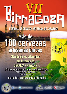 BIRRAGOZA, festival de la cerveza artesana en Zaragoza (viernes y sábado, 31 de agosto y 1 de septiembre)