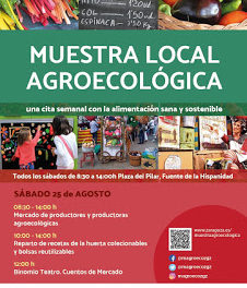 Actividades en el mercado agroecológico (sábado, 25)